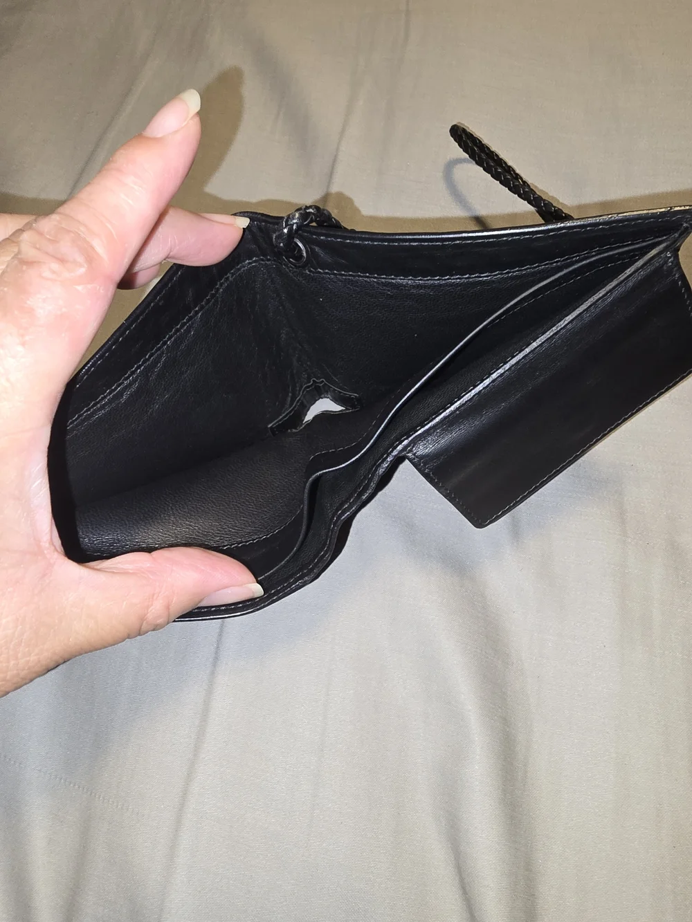 Bottega Veneta Intrecciato Leather Wallet on a Rare Braided Leather Strap, COA